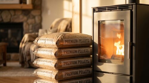 calcola facilmente quanti sacchi di pellet acquistare per la tua stufa a pellet e assicurati di non rimanere mai senza calore durante l'inverno.