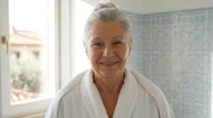 scopri la frequenza ideale della doccia per gli over 65: non giornaliera né settimanale, un equilibrio perfetto per mantenere l'igiene e la salute della pelle.